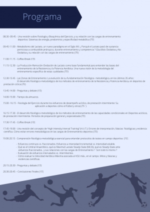 Jornada de Actualizaci&oacute;n en Ciencias del Deporte y Entrenamiento Deportivo